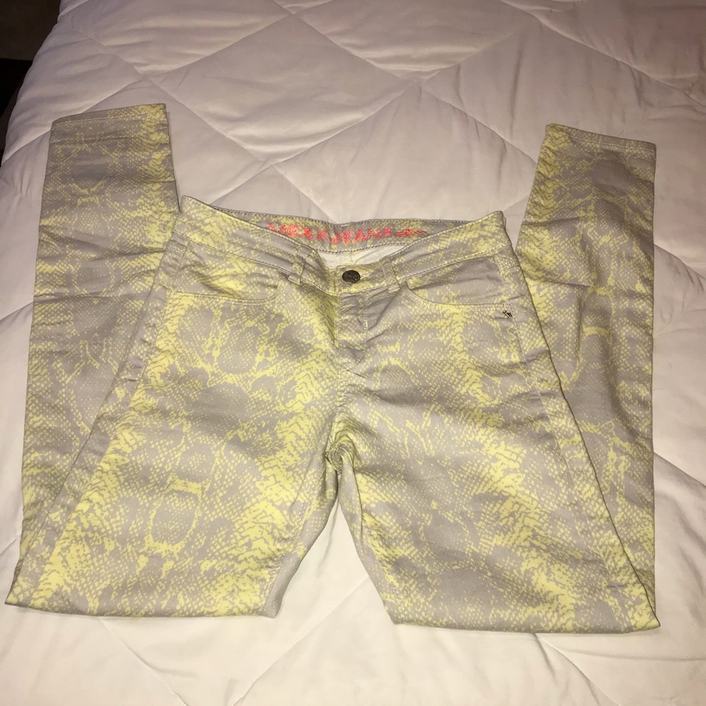 Mexx Jeans Slim Beautiful yellow gray snakeskin 27